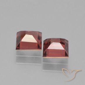 Pedras preciosas de Granada Piropo Vermelho escuro natural de 1.60 ct, Quadrado, VVS-VS