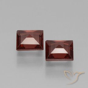 Pedras preciosas de Granada Piropo Vermelho Escarlate Profundo natural de 1.29 ct, Quadrado, VVS-VS