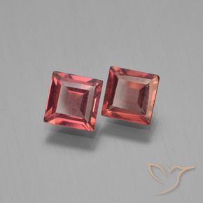 Pedras preciosas de Granada Piropo Vermelho escuro natural de 1.49 ct, Quadrado, VVS