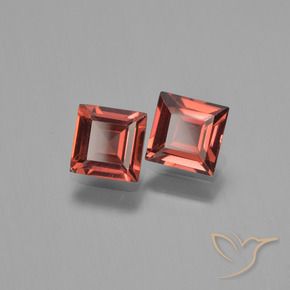 Pedras preciosas de Granada Piropo vermelho médio natural de 1.40 ct, Quadrado, VVS