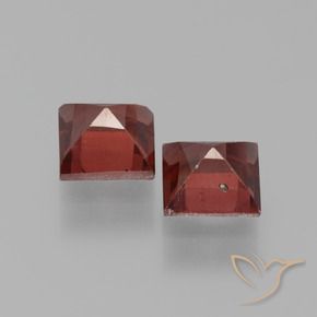 Pedras preciosas de Granada Piropo Vermelho escuro natural de 1.62 ct, Quadrado, VS