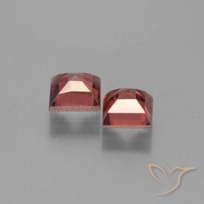 Pedras preciosas de Granada Piropo vermelho médio natural de 1.61 ct, Quadrado, VVS-VS
