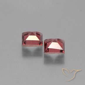 Pedras preciosas de Granada Piropo Vermelho escuro natural de 1.46 ct, Quadrado, VS