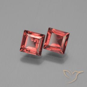 Pedras preciosas de Granada Piropo Vermelho escuro natural de 1.77 ct, Quadrado, VS