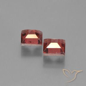Pedras preciosas de Granada Piropo Vermelho escuro natural de 1.77 ct, Quadrado, VS