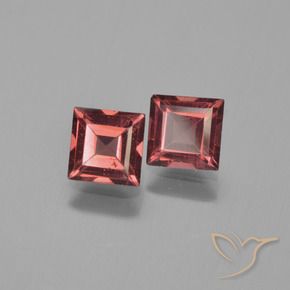 Pedras preciosas de Granada Piropo Vermelho escarlate natural de 1.56 ct, Quadrado, VS