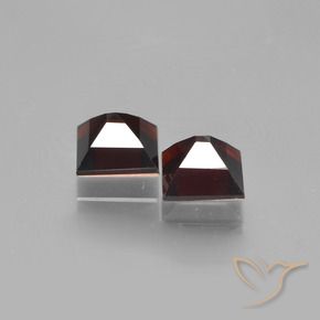 Pedras preciosas de Granada Piropo vermelho escuro natural de 1.93 ct, Quadrado, VS
