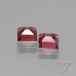 Pedras preciosas de Granada Piropo Merlot tinto natural de 1.57 ct, Quadrado, VVS-VS
