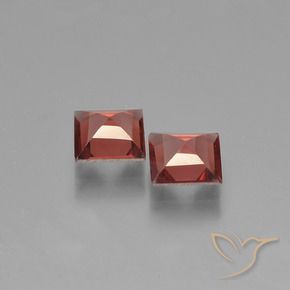 Pedras preciosas de Granada Piropo vermelho médio natural de 1.33 ct, Quadrado, VS