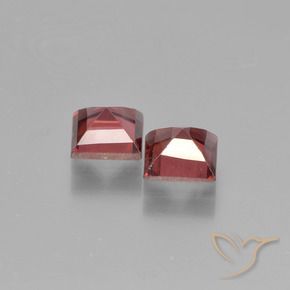 Pedras preciosas de Granada Piropo Vermelho escarlate natural de 1.55 ct, Quadrado, VS
