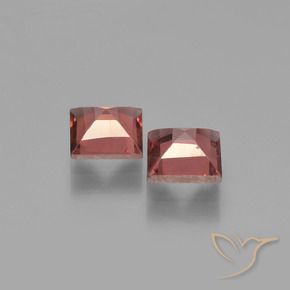 Pedras preciosas de Granada Piropo Vermelho escuro natural de 1.60 ct, Quadrado, VS