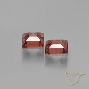 Pedras preciosas de Granada Piropo Vermelho escarlate natural de 1.60 ct, Quadrado, VVS