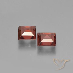 Pedras preciosas de Granada Piropo Vermelho médio-escuro natural de 1.43 ct, Quadrado, VVS