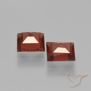 Pedras preciosas de Granada Piropo Vermelho escuro natural de 1.41 ct, Quadrado, VS