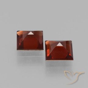 Pedras preciosas de Granada Piropo Vermelho escuro natural de 1.46 ct, Quadrado, VVS-VS