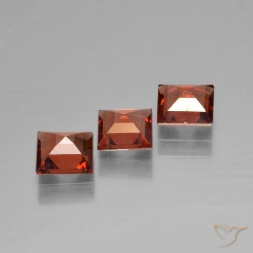 Pedras preciosas de Granada Piropo Vermelho brilhante natural de 1.82 ct, Quadrado, VS