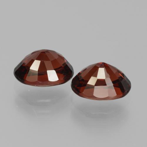 Pedras preciosas de granada piropo vermelho natural de 3,76 ct, corte oval, VVS-VS