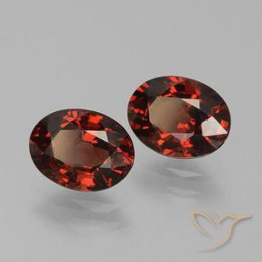 Pedras preciosas de granada piropo vermelho natural de 3,13 ct, corte oval, VVS-VS