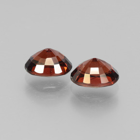 Pedras preciosas de granada piropo vermelho natural de 3,54 ct, corte oval, VVS