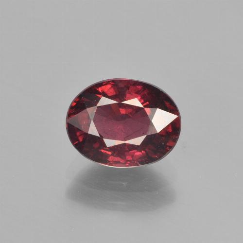Granada Piropo Vermelho escuro Natural 1.84ct, Corte Oval, VS
