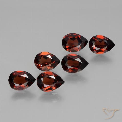 4.88ctw Natural Vermelho escuro Granada Piropo, Formato de pêra, VVS-VS