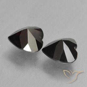 Pedras preciosas de Granada Piropo Vermelho escuro natural de 1.66 ct, Coração, VVS-VS