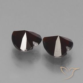 Pedras preciosas de Granada Piropo Vermelho escuro natural de 1.78 ct, Coração, VVS