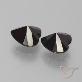 Pedras preciosas de Granada Piropo Vermelho escuro natural de 1.73 ct, Coração, VVS-VS