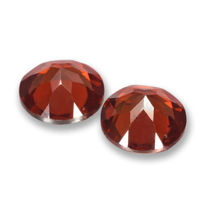 Pedras preciosas de granada piropo vermelho natural de 2,04 ct, corte redondo, VS