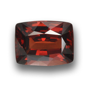Granada piropo vermelho natural 3,22ct, almofada cortada, VVS-VS