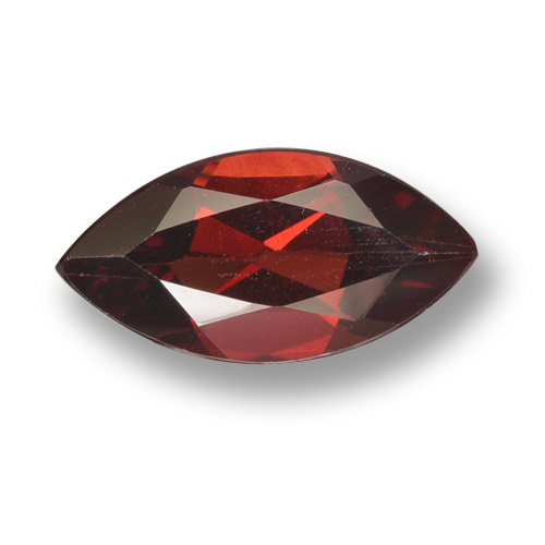 Granada piropo vermelho natural 1,96ct, marquise, VVS-VS