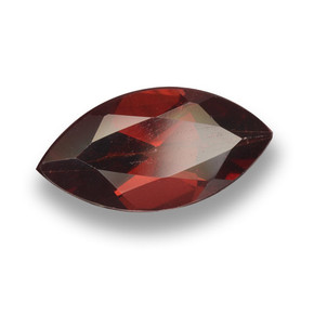 Granada piropo vermelho natural 1,96ct, marquise, VVS-VS