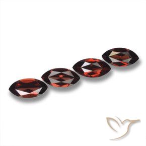 Pedras preciosas de Granada Piropo Vermelho escuro natural de 8.33 ct, Marquesa, VVS-VS