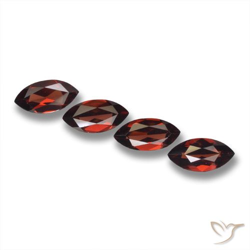 7.73ctw Natural Vermelho escuro Granada Piropo, Marquesa, VVS-VS