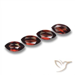 Pedras preciosas de Granada Piropo Vermelho escuro natural de 7.73 ct, Marquesa, VVS-VS