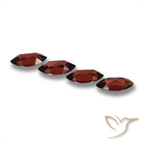 Pedras preciosas de Granada Piropo Vermelho escuro natural de 7.73 ct, Marquesa, VVS-VS