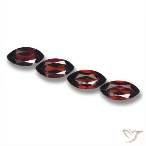 Pedras preciosas de granada piropo vermelho natural de 8,36 ct, marquise, VVS-VS