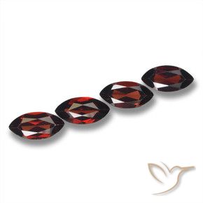 Pedras preciosas de granada piropo vermelho natural de 8,36 ct, marquise, VVS-VS