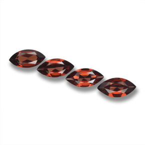 Pedras preciosas de granada piropo vermelho natural de 6,33 ct, marquise, VVS