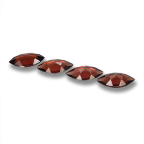 Pedras preciosas de granada piropo vermelho natural de 6,33 ct, marquise, VVS