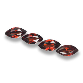 Pedras preciosas de granada piropo vermelho natural de 7,21 ct, marquise, VVS