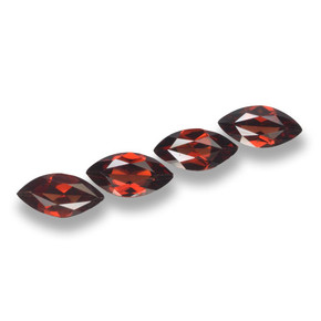 Pedras preciosas de granada piropo vermelho natural de 7,21 ct, marquise, VVS