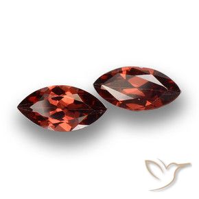 Pedras preciosas de Granada Piropo Vermelho escarlate natural de 3.92 ct, Marquesa, VVS-VS