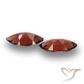 Pedras preciosas de Granada Piropo Vermelho escarlate natural de 3.92 ct, Marquesa, VVS-VS