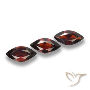 Pedras preciosas de Granada Piropo vermelho escuro natural de 4.97 ct, Marquesa, VVS-VS