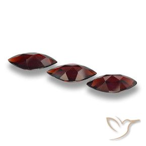 Pedras preciosas de Granada Piropo vermelho escuro natural de 4.97 ct, Marquesa, VVS-VS