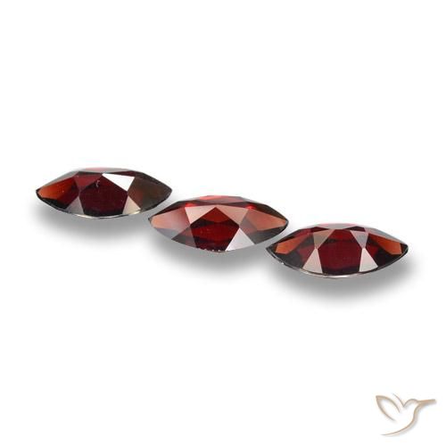 Pedras preciosas de Granada Piropo Vermelho escuro natural de 5.23 ct, Marquesa, VVS-VS