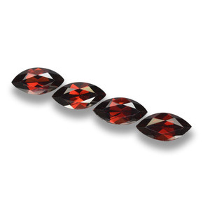 Pedras preciosas de granada piropo vermelho natural de 9,45 ct, marquise, VVS-VS