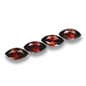 Pedras preciosas de granada piropo vermelho natural de 9,45 ct, marquise, VVS-VS