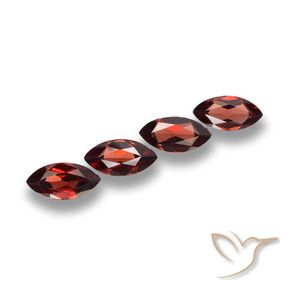 Pedras preciosas de Granada Piropo Vermelho escuro natural de 7.67 ct, Marquesa, VVS-VS